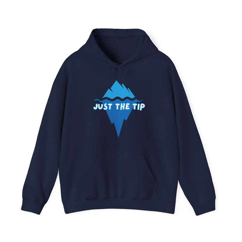 Unique Just The Tip Men's Graphic Hoodie Navy 17