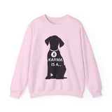 Unique Karma Is A... Women's Graphic Sweatshirt S 1