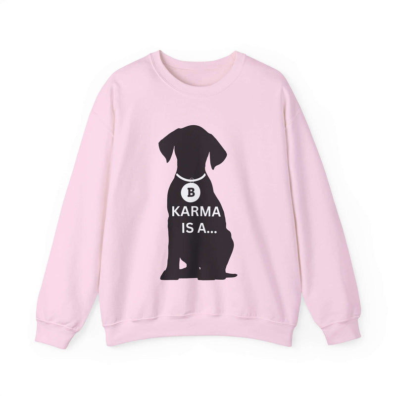 Unique Karma Is A... Women's Graphic Sweatshirt S 1
