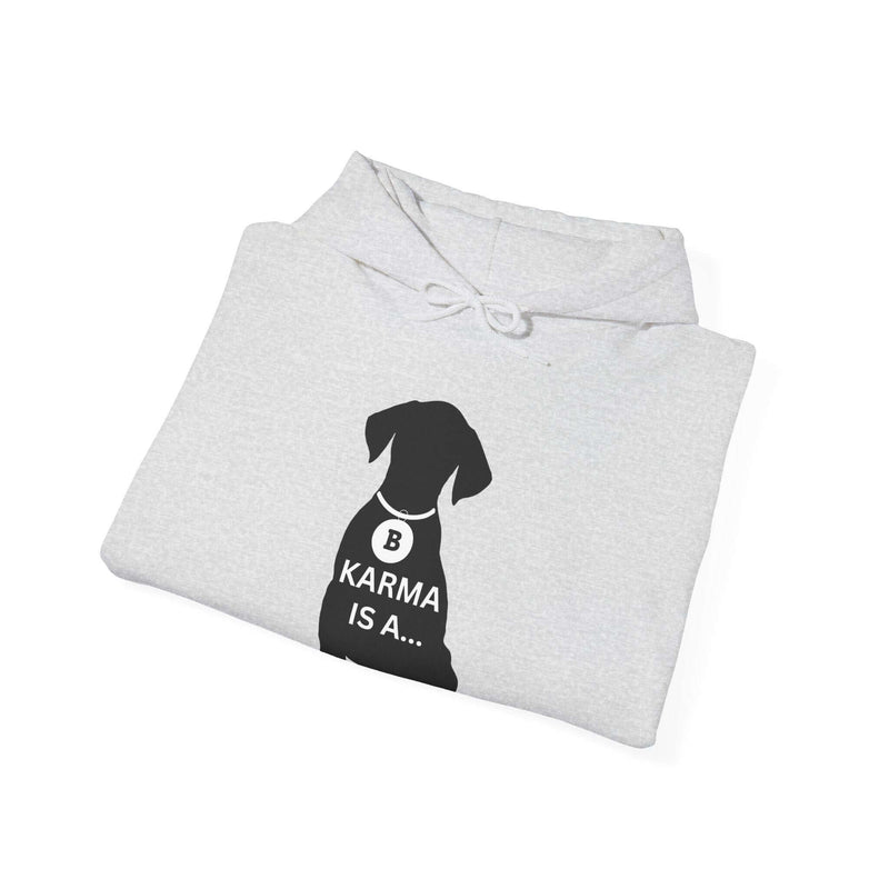 Unique Karma Is A... Men's Graphic Hoodie 10