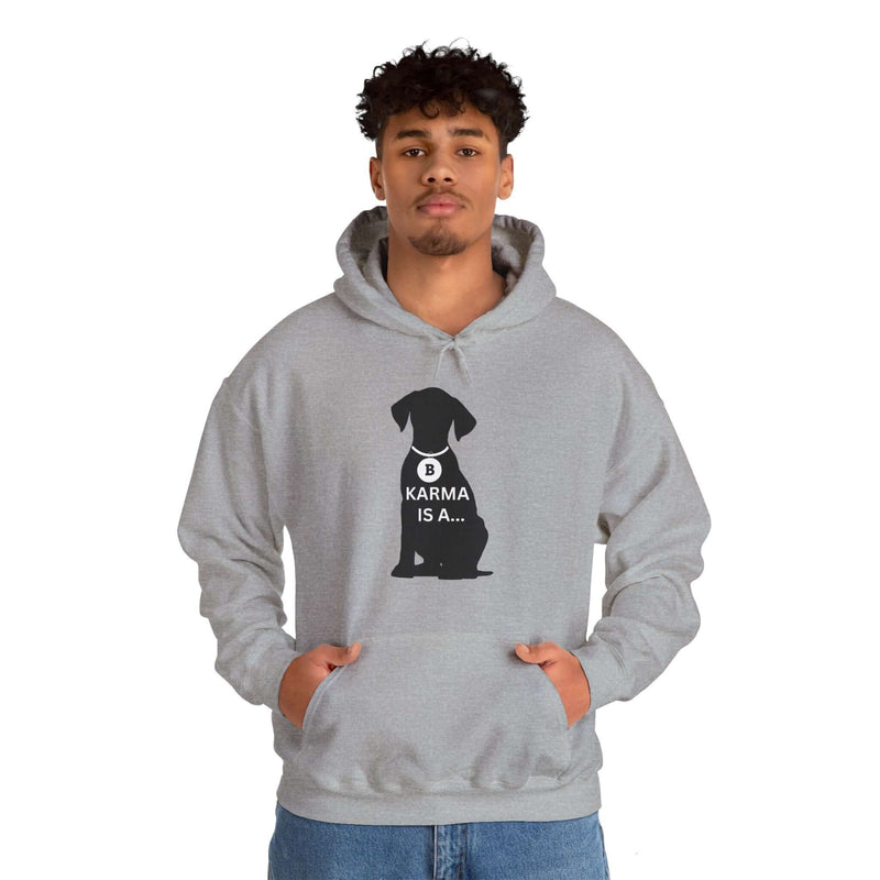 Unique Karma Is A... Men's Graphic Hoodie 3
