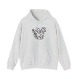 Light gray women's hoodie with 'Water Is Wet' graphic design, perfect for casual and cozy wear.