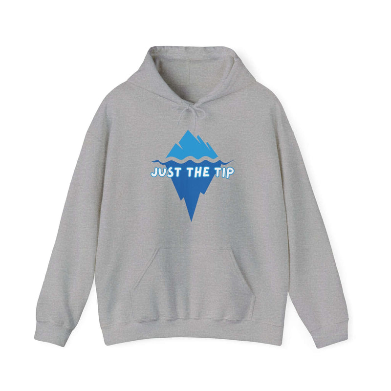 Unique Just The Tip Men's Graphic Hoodie Sport Grey 13