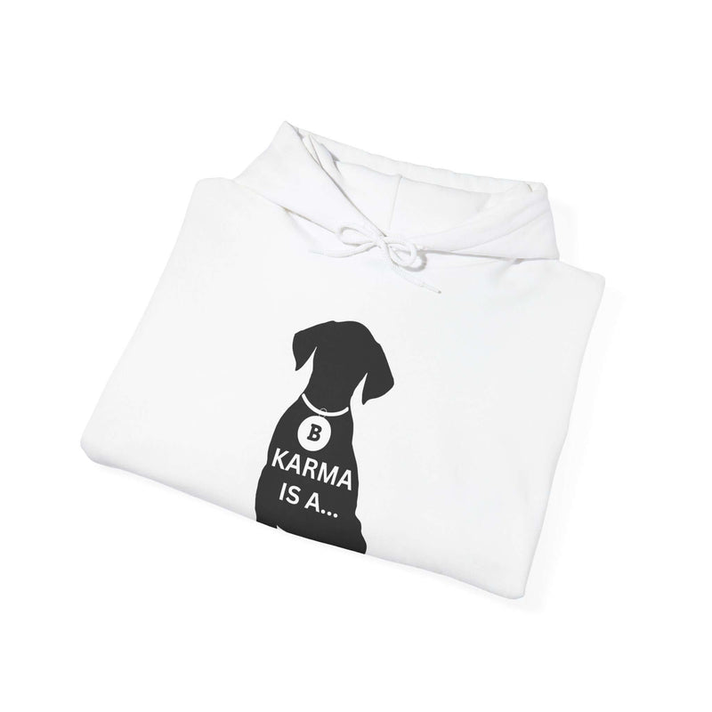 Unique Karma Is A... Men's Graphic Hoodie 6