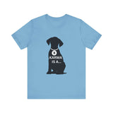Unique Karma Is A... Women's Graphic T-Shirt Ocean Blue 1