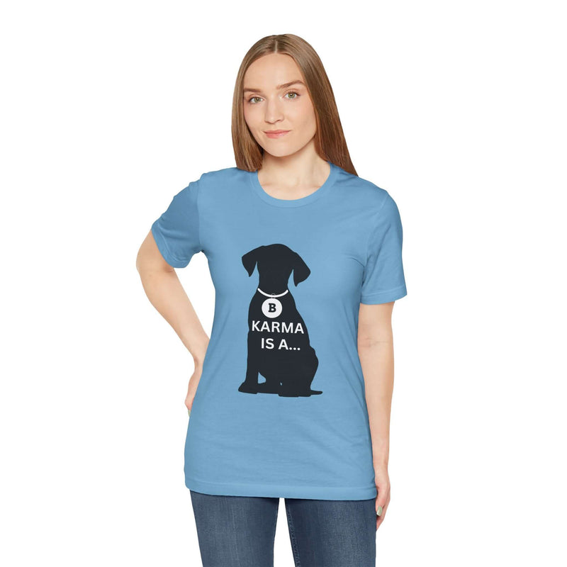 Unique Karma Is A... Women's Graphic T-Shirt 3