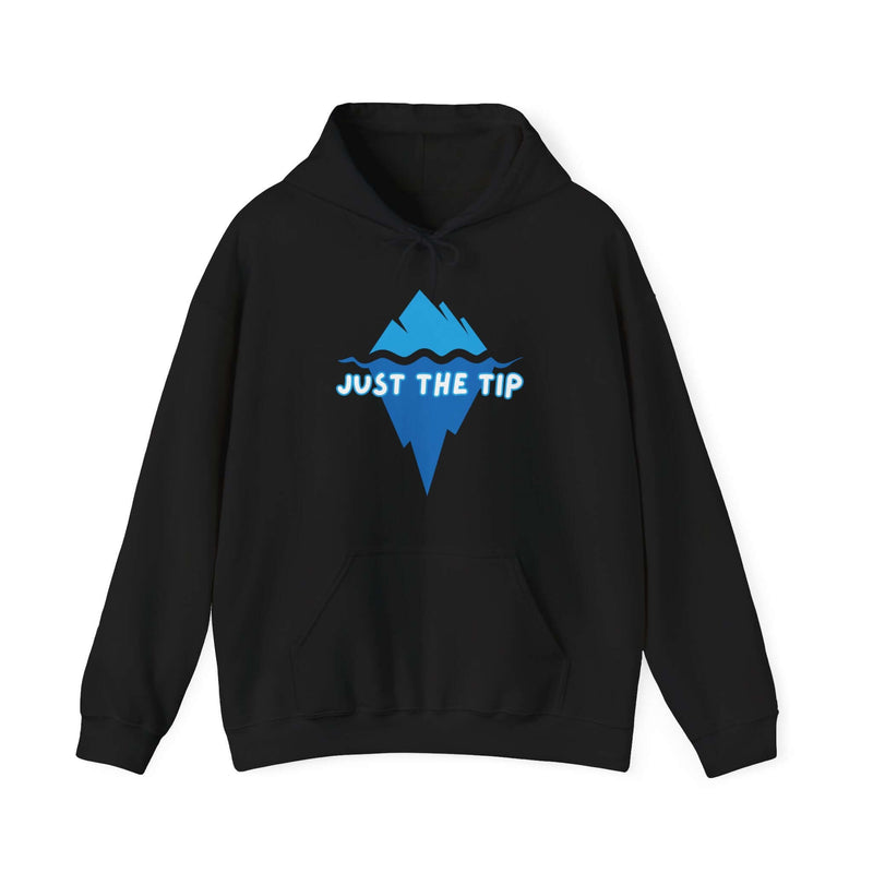 Unique Just The Tip Men's Graphic Hoodie Black 9