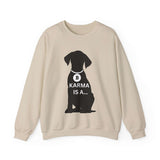 Unique Karma Is A... Women's Graphic Sweatshirt S 7