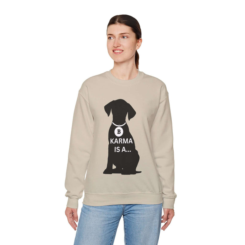 Unique Karma Is A... Women's Graphic Sweatshirt 9