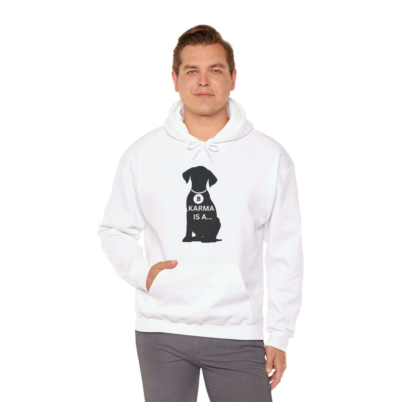 Unique Karma Is A... Men's Graphic Hoodie 8