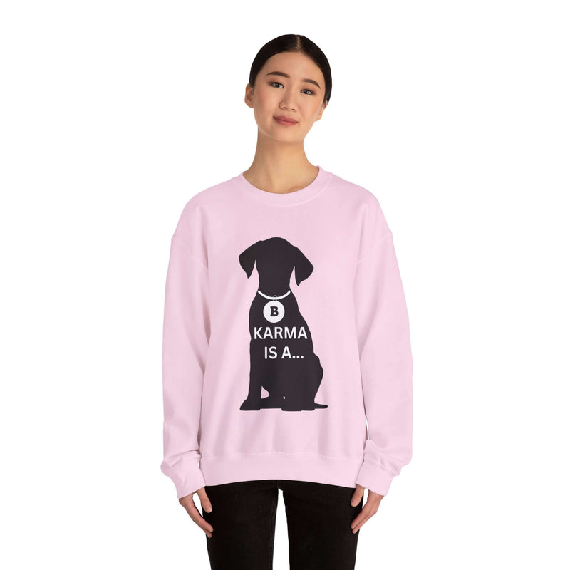 Unique Karma Is A... Women's Graphic Sweatshirt 2