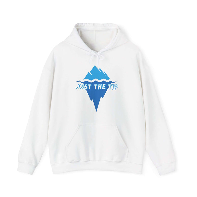 Unique Just The Tip Men's Graphic Hoodie White 5