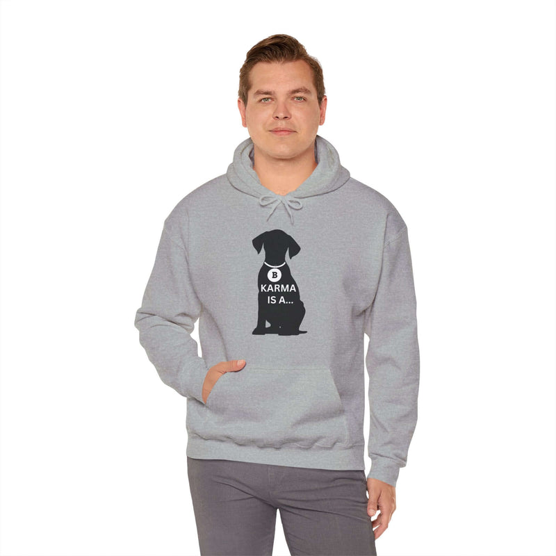 Unique Karma Is A... Men's Graphic Hoodie 4