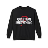 Unique Question Everything Women's Fleece Sweatshirt Black 5