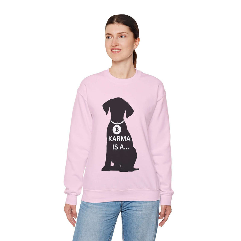 Unique Karma Is A... Women's Graphic Sweatshirt 3